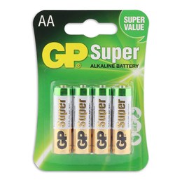 430910 GP Super Alkaline AA Piles 4PK