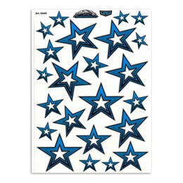 91.05345 MERKLOOS Set d'autocollants étoiles bleues 340 x 240 mm
