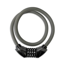 410171.GRA LYNX Silicon combination lock 90 cm x 12 mm