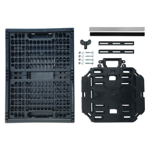 610770.BLA PLATES 4 BIKES Basic Set: Folding crate + Multi-Plate 47 x 34.5 x 25.5 cm