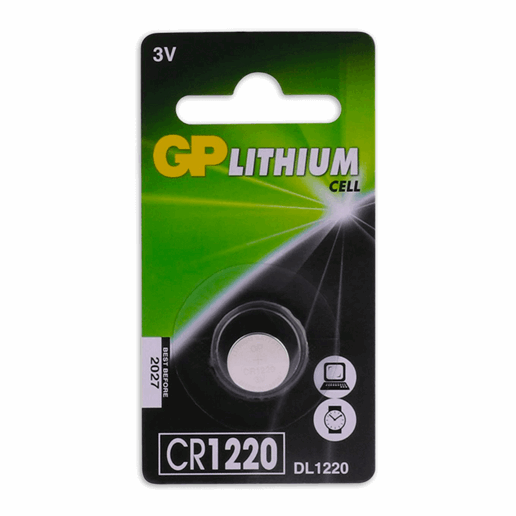430965 GP CR1220 Lithium Button 3V 1PK