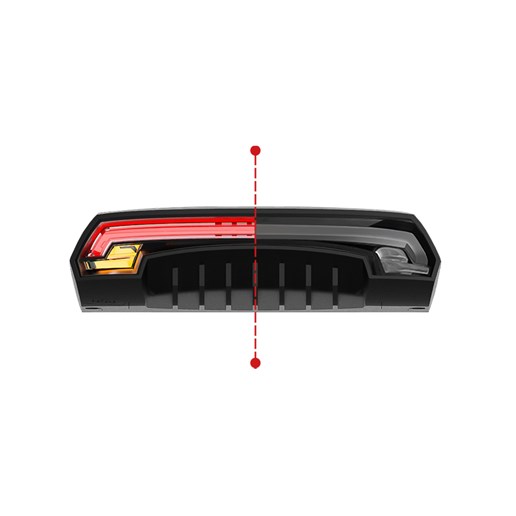 427130 MEILAN Laser rear light with remote control USB X5