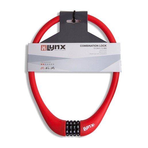 410170.RED LYNX Antivol à combinaison en silicone	 70 cm x 15 mm