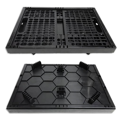610775.BLA PLATES 4 BIKES Travel Set: Folding crate + Multi-Plate + Pannier brackets 47 x 34.5 x 25.5 cm