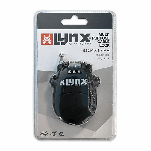 410180 LYNX Multi purpose cable lock 80 cm x 1.7 mm