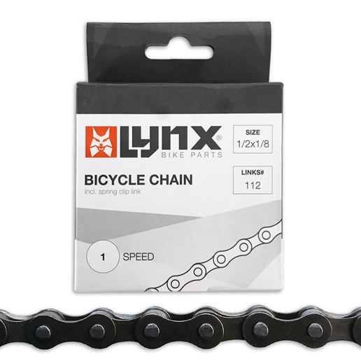 440401 LYNX Chaîne de vélo monovitesse 1/2 x 1/8 Inch - 112L - 8.6 mm