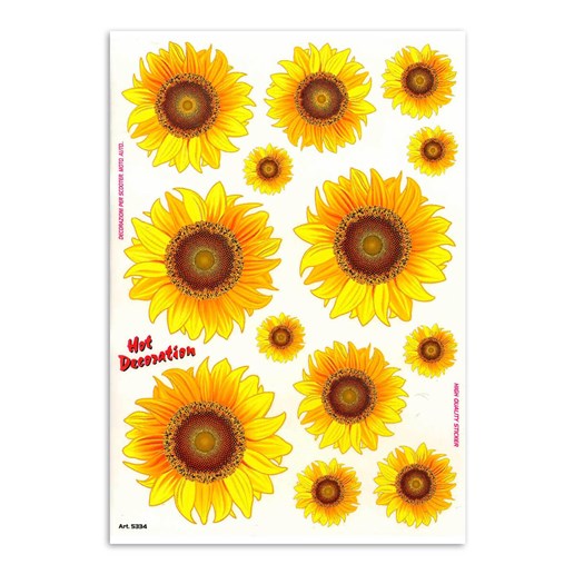 91.05334 MERKLOOS Sticker set Sunflowers 340 x 240 mm